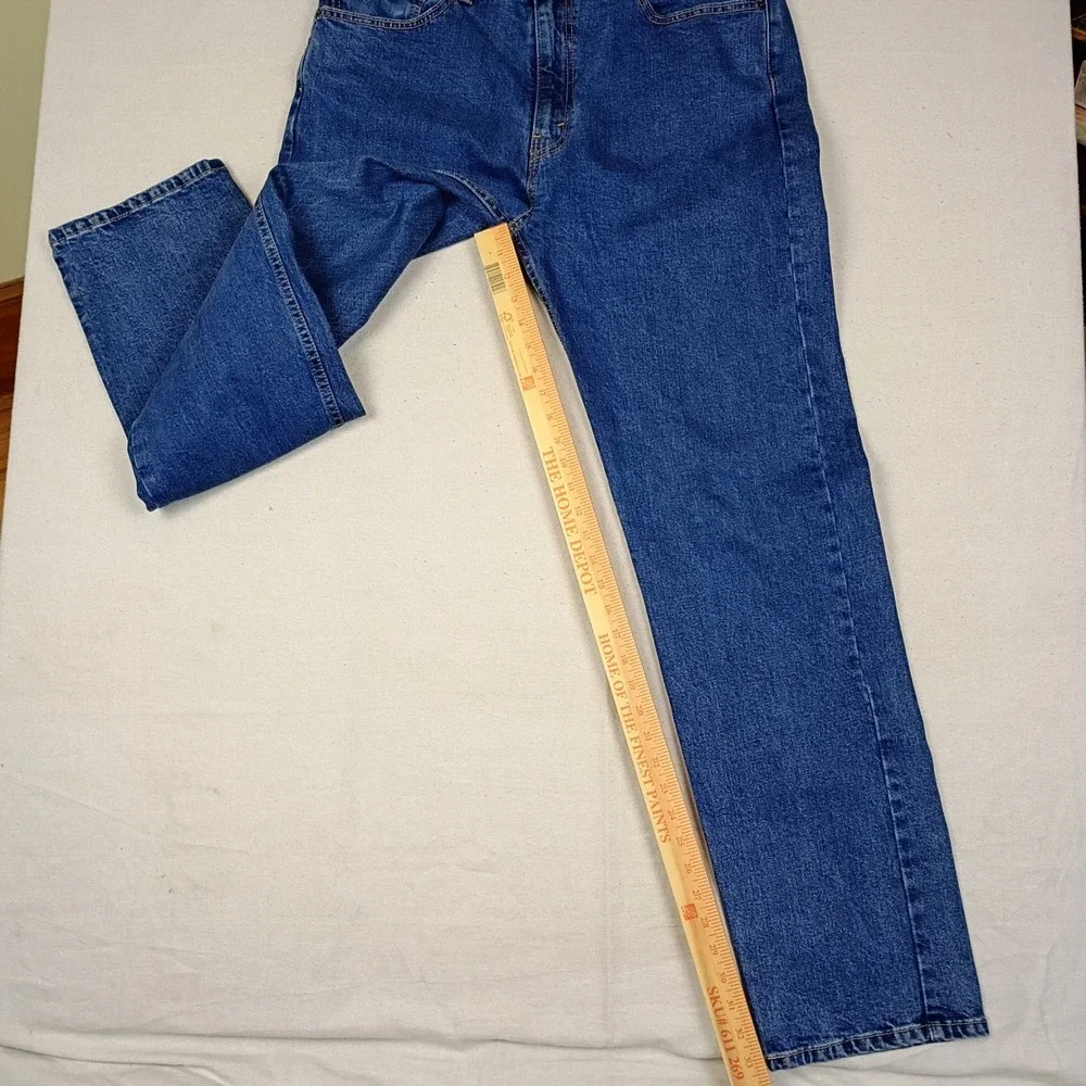 Levi's Mens 505 Regular Fit Straight Leg Medium Wash Denim Jeans 36x34